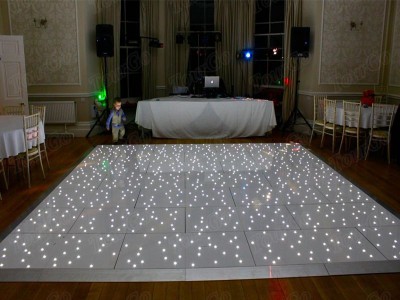 TourGo portable wedding twinkling white dance floor 22ft * 16ft used led dance floor for sale, removable dance floor