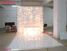 16ft x 16ft White LED Starlit Dance Floor For Wedding