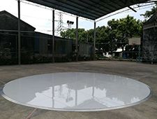 Tourgo 24ft Diameter White Round Dance Floor For Outdoor Event