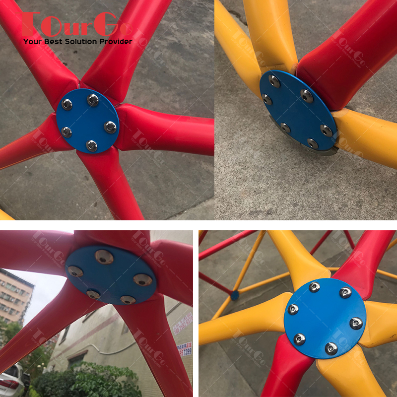 https://www.tourgosolution.com/?p=94997 Rust and UV Resistant Steel Backyard Climbing Monkey Bars Outdoor Space Dome Climber for Kids