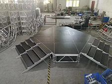 Tourgo Adjustable Mobile Aluminum DJ Stage With Special Shape