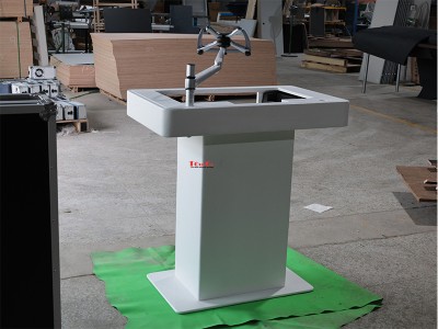 TourGo White Control Tower DJ Podium Flight Cases for Pioneer RX3