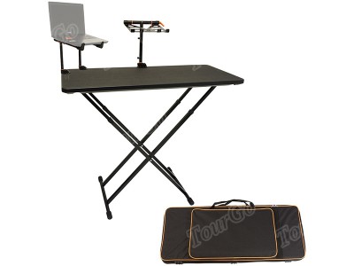 TourGo Producer DJ Bundle in Black – Includes DJ Table V2, Laptop Stand & Keyboard Stand