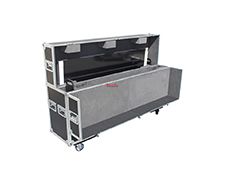 LED-LCD-Plasma TV Dual 55″ to 70″ Adjustable Flight Case W-4 Inch Casters