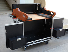 TourGo Allen & Heath Wing Console Flight Hard Travel Case with Flip-Ready Easy Retracting Hydraulic Lift