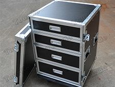 TourGo Custom Large Production 12U Flight Case With 4 Drawer