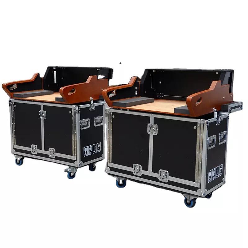 TourGo Flip Flight Road Mixer Case for Digital Live Sound Mixing Midas M32 Allen Heath SQ6 SQ7 X32 Wing