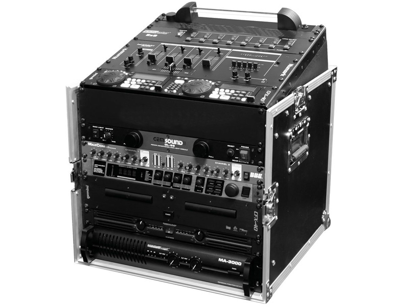 10U Slant Mixer Rack with 8U Vertical Rack System