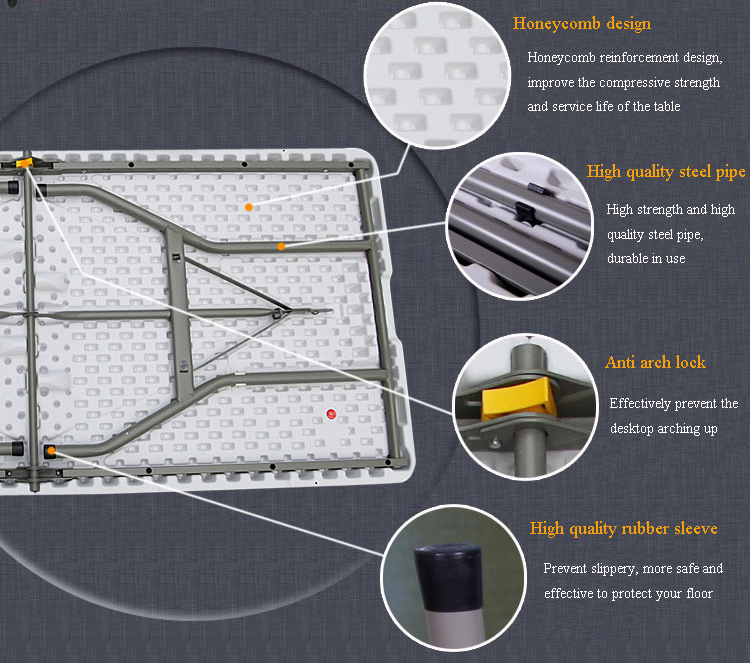 folding table detail