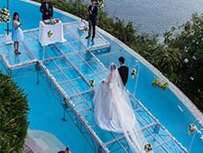 Swimming Water Pool Glass Stage for Wedding