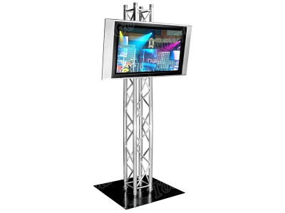 Global Truss 8.2FT Truss Plasma Stand / Lighting Tower with Steel Base Plate [PLASMASTAND8]