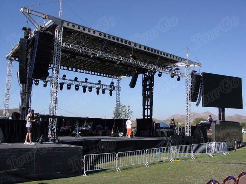 TourGo Aluminum Stage Lighting Truss And Ground Support Systems