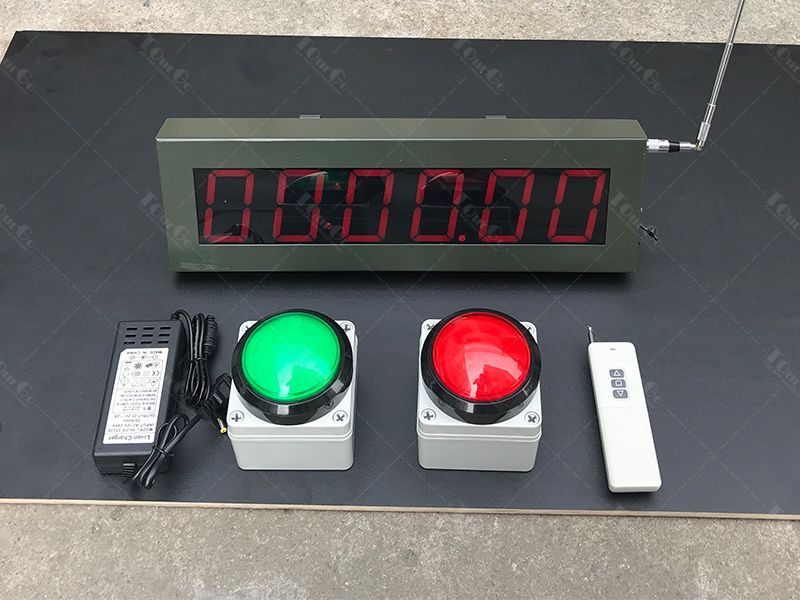 Portable 6 Digital LED Crossfit Interval Gym Training Timer for Ninja Warrior Course