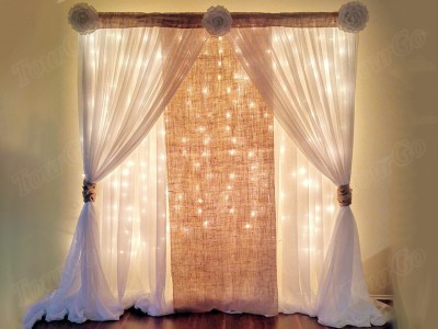 TourGo top sale flower indian wedding backdrop decorations with lighting