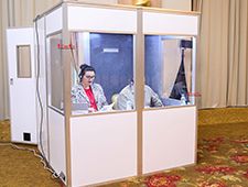 ISO 4043 2016 Standard Interpretation Booth For Council Of Europe Event