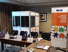 Two Person Interpretation Booth With White Color