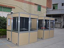 Wooden Color Simultaneous Soundproof Interpretation Booth