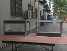 Dark Grey One Person Tabletop Vocal Booth For Interpretation