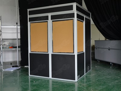 TourGo portable mobile interpreter booth suitable two person translation booth for meeting or exhibition