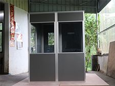 ISO 4043 Aluminum Composite Panels Dark Grey Interpreter Booth For Translation