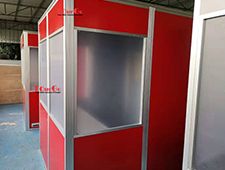 Red Interpretation Booth For Conference