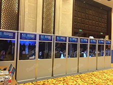 TourGo ISO Simultaneous Two Person Interpreter Booth For World Internet Conference