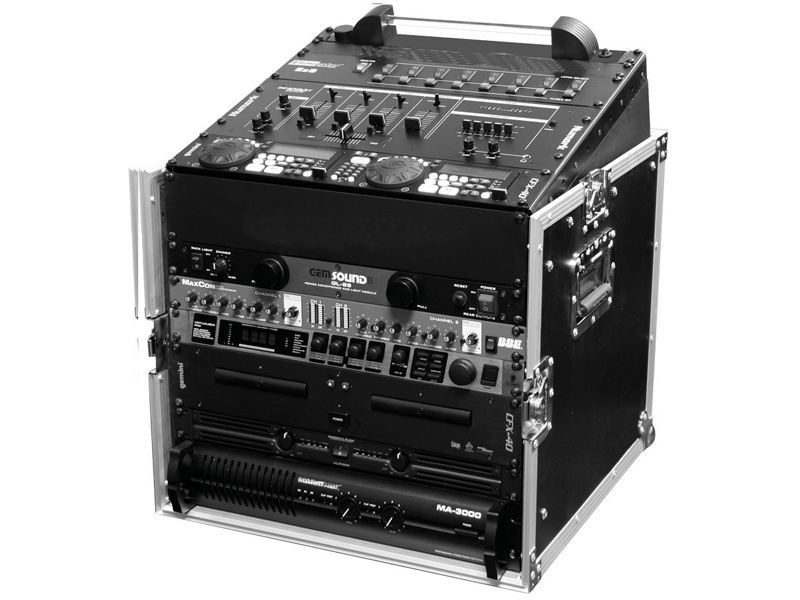 10U Slant Mixer Rack with 10U Vertical Rack System