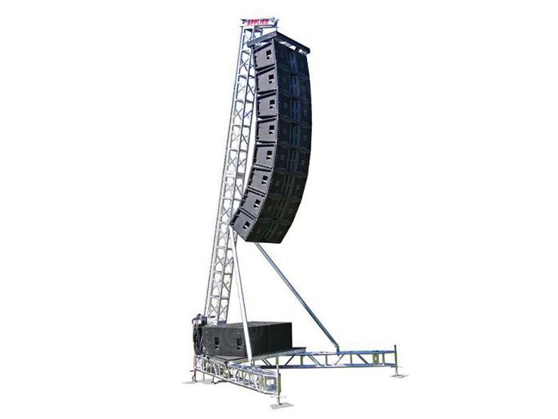 TourGo Upright Line Array Speaker Truss for Outdoor Concert Aluminum Speaker Truss Tower Lift