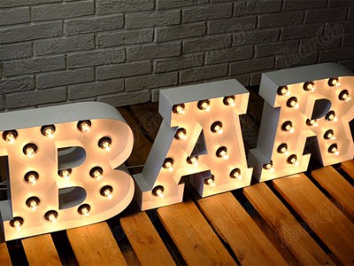large-light-letters