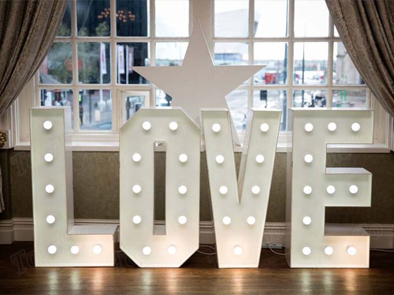 TourGo custom 4FT LOVE letters for decoration LED big marquee light letters sign