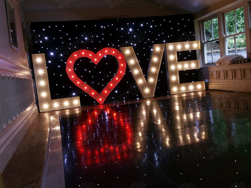 TourGo outdoor led 3ft giant love light up letters for wedding event for sale