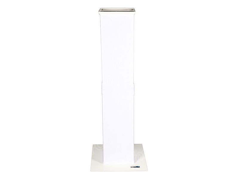 PS1+ White Variable Height Moving Head Podium Stand [PS1+WHT]