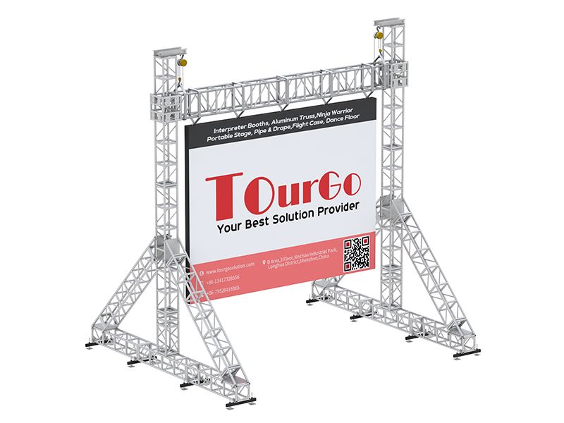 TourGo LED Screen Ground Supports 6m Span and Load Capacity 2500kg