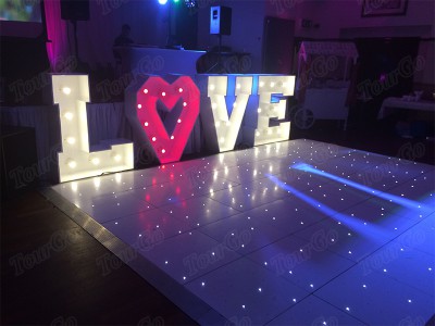 White Starlit Dance Floor – 26*20 ft