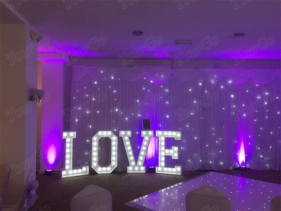 TourGo Mobile Disco Panels Star Light Up Starlit Portable LED 8ft by 8ft Dance Floor