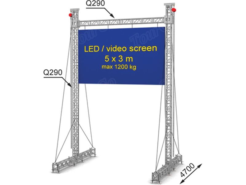 TourGo Led Vedio Screen Support Truss Solutions Rental