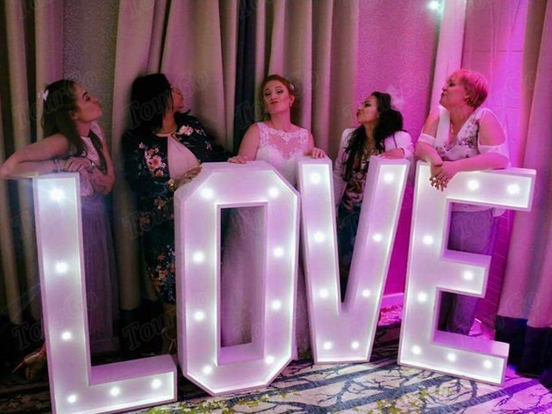 TourGo LED 5ft marquee letter giant light up waterproof love letters