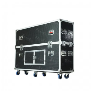 Customized Portable Motorised Electric LED LCD TV Lift Flight Road case for 65 Inch Plasma Screen