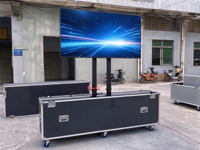 TourGo Custom Lift Motorised Flight Cases for 100-Inch TVs: Design, Protection and Shipping