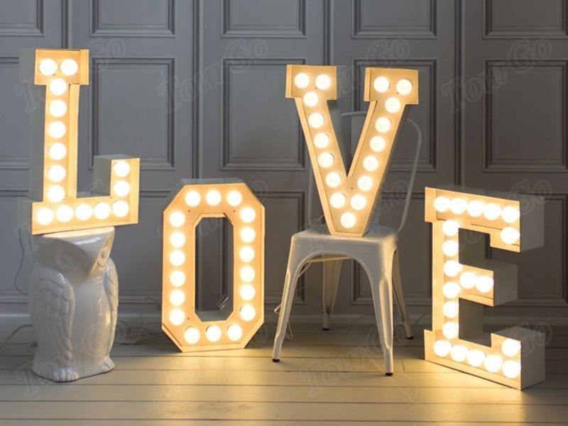 TourGo love wedding light up letters with Decoration Letters