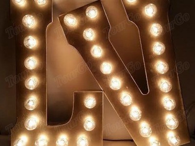 Gold supplier TourGo led light up letters