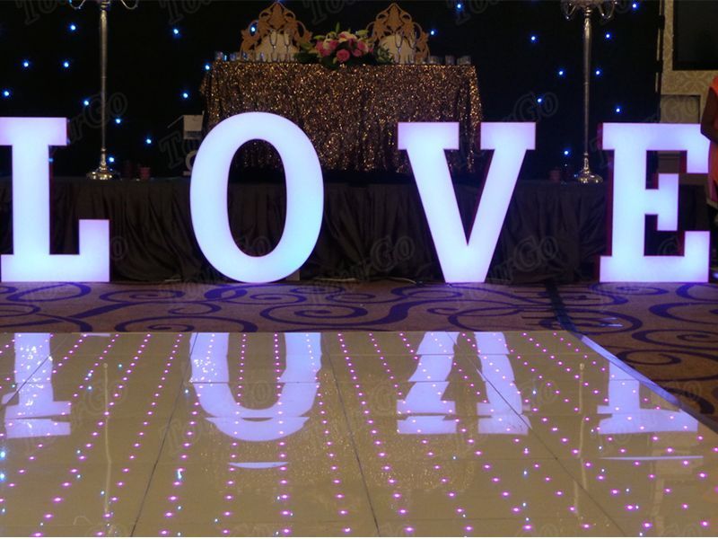 TourGo giant love marquee letter signs metal light led letter sign with vintage style