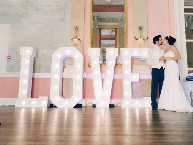 TourGo 4FT LOVE Freestanding Giant LED Light Up letter for Weddings