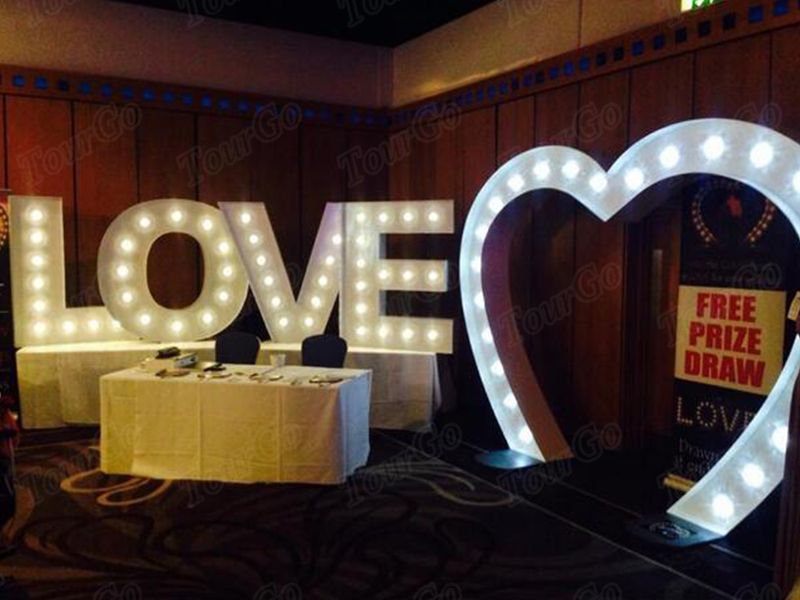 TourGo 5ft marquee letter sign led light up letter for indoor decoration