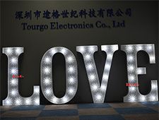 TourGo 4ft Huge Marquee Lighted Metal Signs Letters With Led Lights