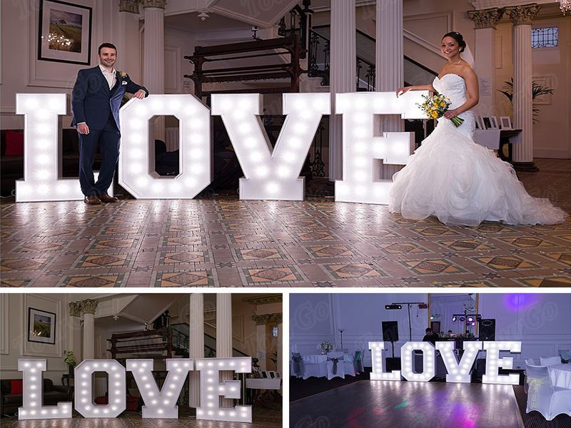 TourGo Wholesale Outdoor Light Illuminated Sign Led Marquee Light Up LOVE Letters