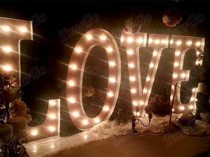 TourGo Large LOVE Marquee Letter 32″ Wedding decoration Lights sign