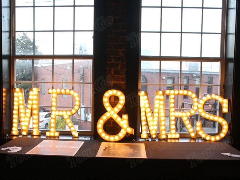TourGo 3 Foot Marquee Letters Light for Rent