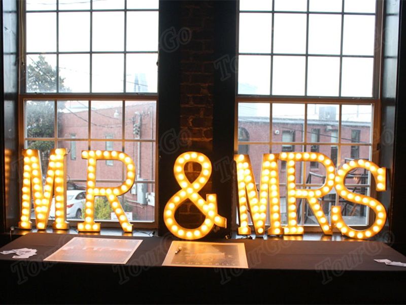 TourGo 3 Foot Marquee Letters Light for Rent