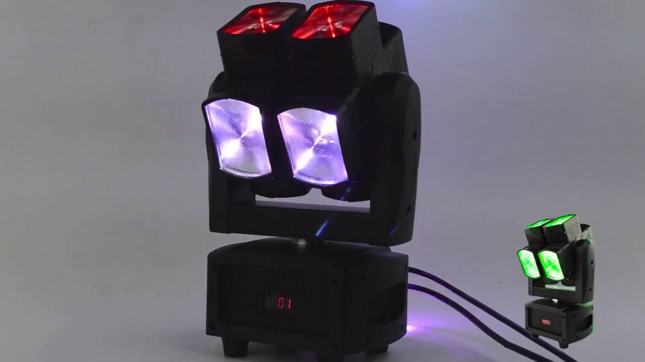 Hot wheel Dual Axis 8x10w 4in1 led beam light